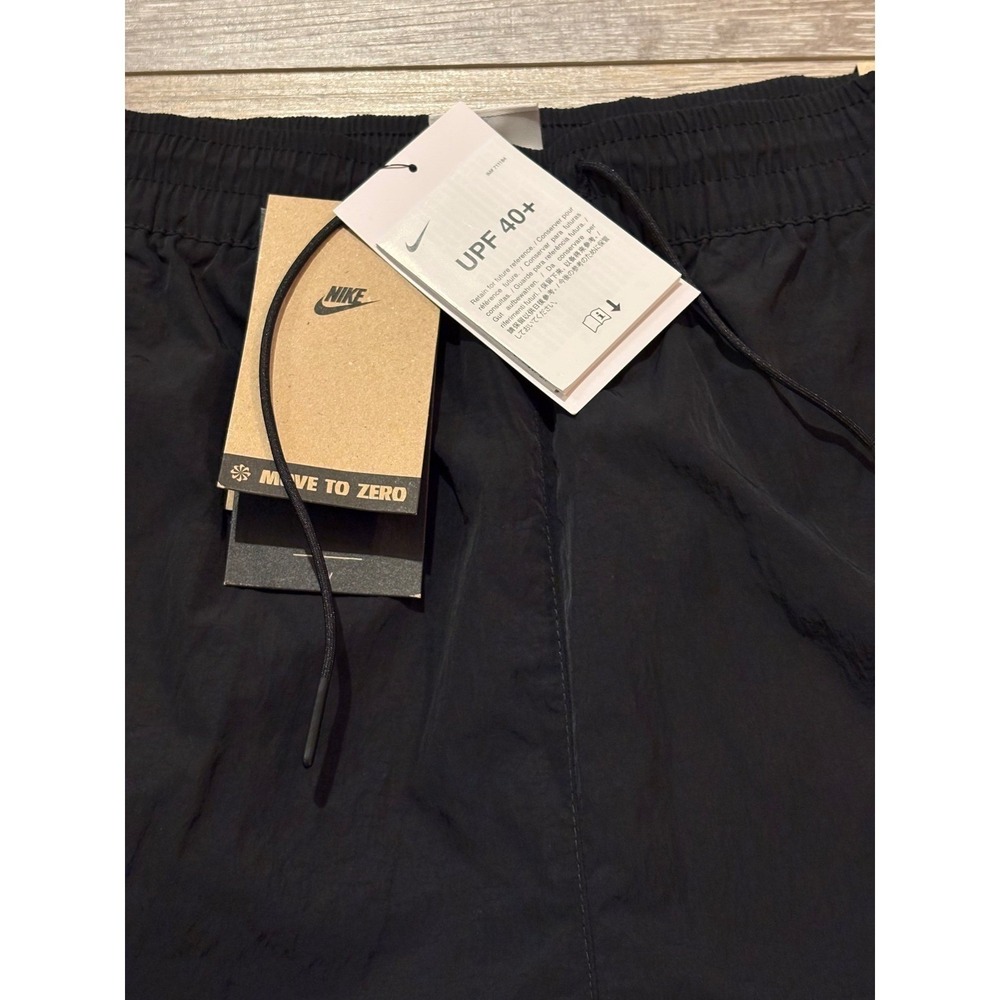 NWT Women's Nike Windrunner High-Waisted Woven Open-Hem Pants - XL - Black - Picture 10 of 11